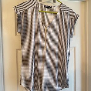 Express top black and white striped